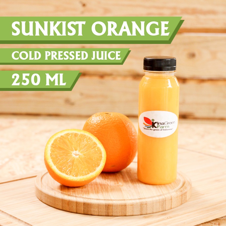 Jual Inagreen Farm Bandung Sunkist Orange Cold Pressed Juice 250 ml