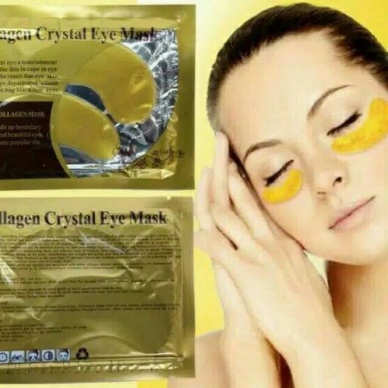 Jual 1 PASANG Masker Mata COLLAGEN CRYSTAL GOLD EYE BAG MASK EYEMASK