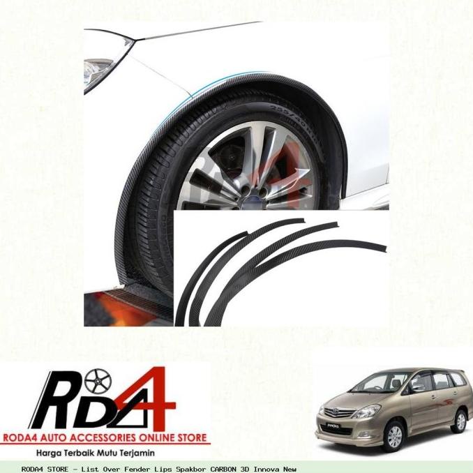 Jual List Over Fender Lips Spakbor CARBON 3D Innova New rod4 dijamin ...