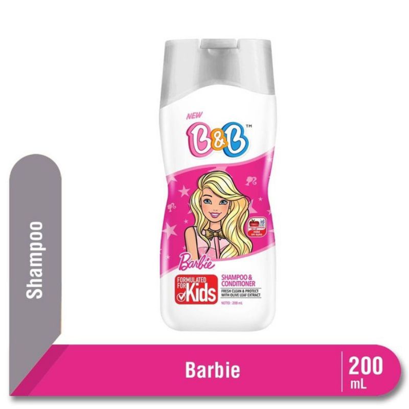 Jual B&B Shampo & conditioner Barbie 200ml Shopee Indonesia