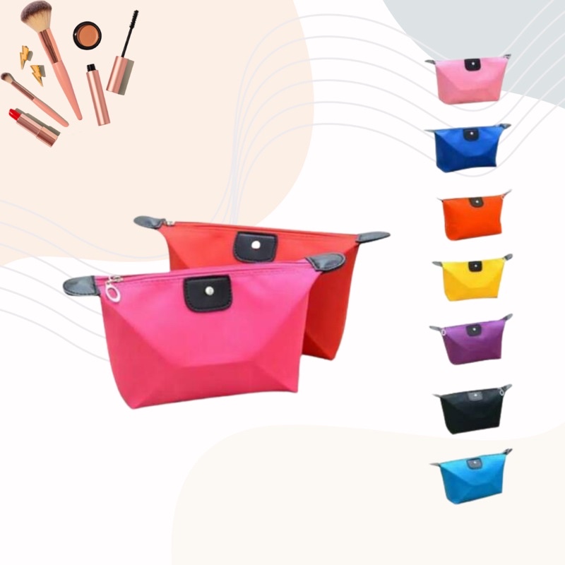 Tas Pouch Kosmetik Wanita Polos/Sovenir Pouch Pernikahan