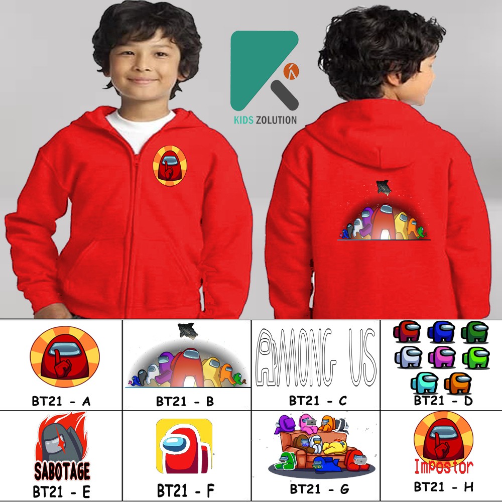 Jual Jaket Among Us Anak / Hoodie Among Us Anak / Sweater Among Us Anak