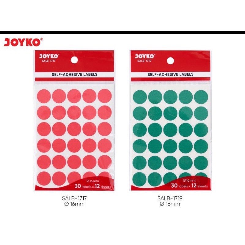 Jual JOYKO SELF ADHESIVE LABELS SALB 1717 / 1719 [ PAD ] - Merah ...