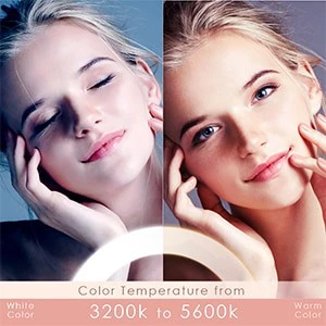 Ring Light LED Kamera 26cm Lampu LED Studio Selfie Makeup Vlog Live Streaming Tripod Stand