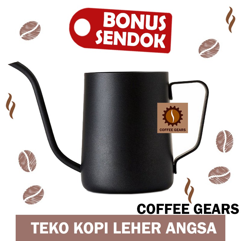 Jual Pour Over Coffee Teko Leher Angsa Original Drip Kettle Teko Kopi Gooseneck Alat 5245