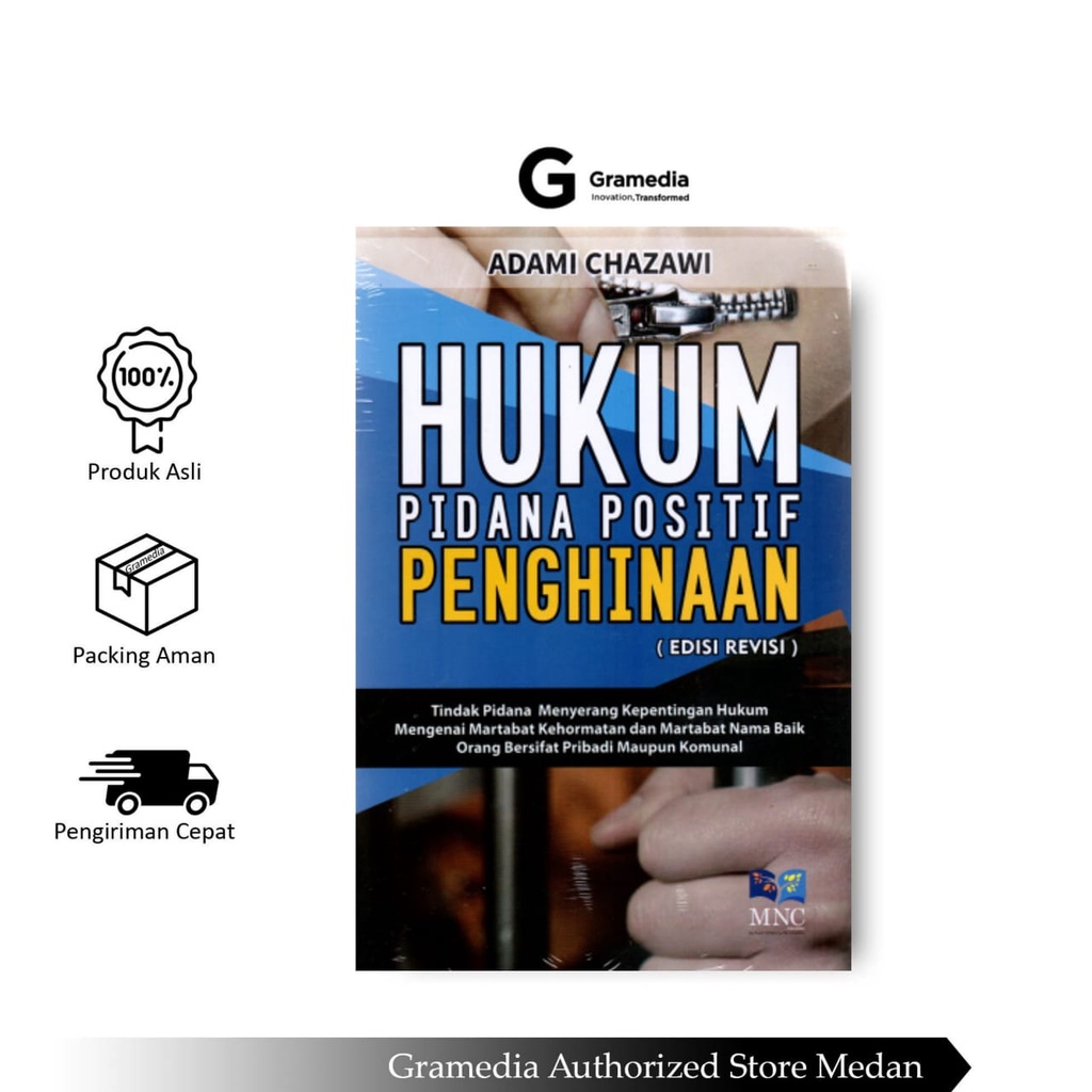 Jual Gramedia Medan Hukum Pidana Positif Penghinaan Ed Revisi