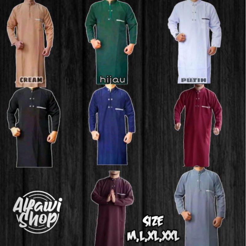 Jual {termurah} Grosir Jubah Arab Pakistan Pria Gamis Pria Bahan Super