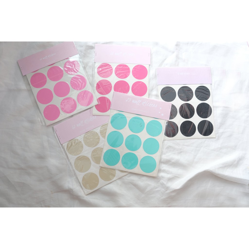 Jual Wall Sticker Circle Small 60 pcs | Shopee Indonesia