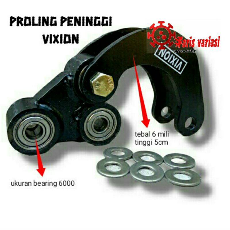 Jual Segitiga proling vixion plus conrod peninggi belakang monoshock ...
