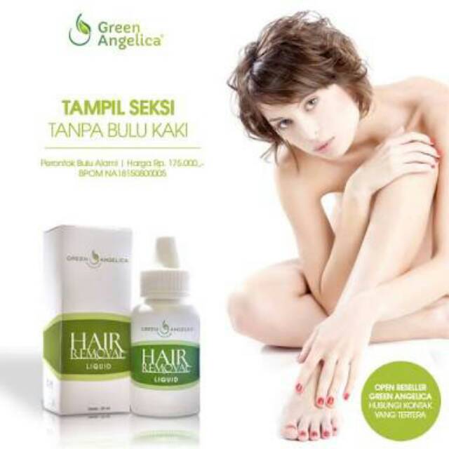 Jual Perontok Bulu Kaki Tangan Ketiak Hair Removal Green Angelica Shopee Indonesia