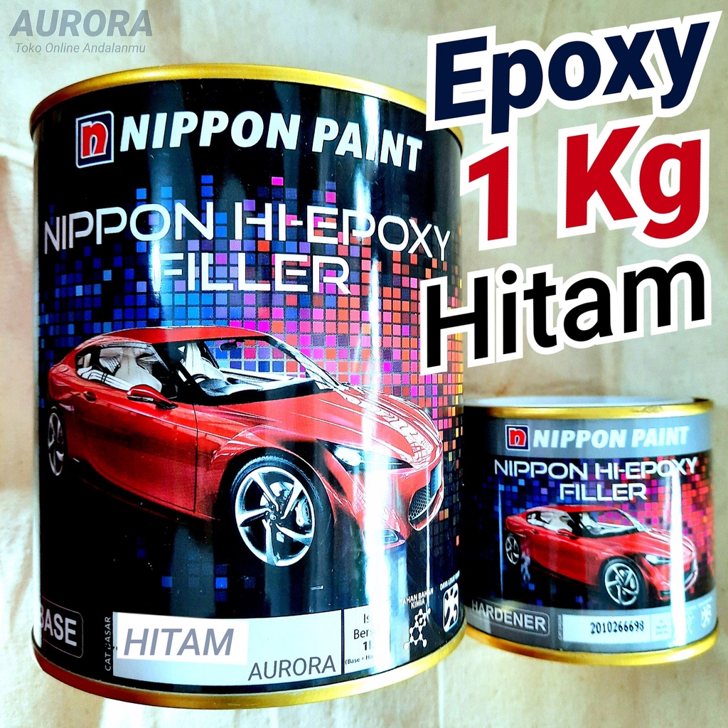 Jual Epoxy Hitam Nippon Paint 1Kg Primer Black Dasaran Epoxy Nipon ...