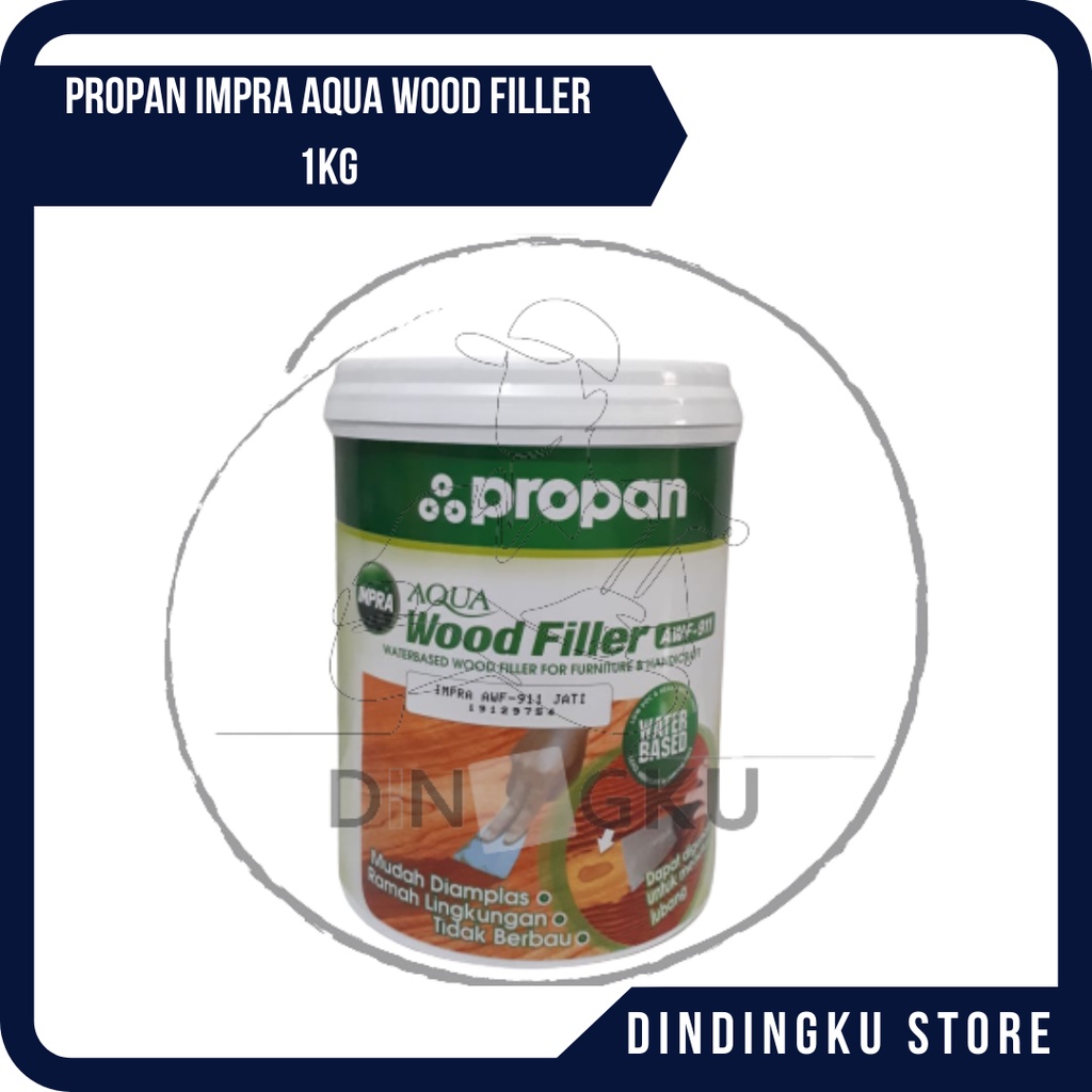 Jual Propan Impra Aqua Wood Filler Dempul Kayu 1 Kg Shopee Indonesia
