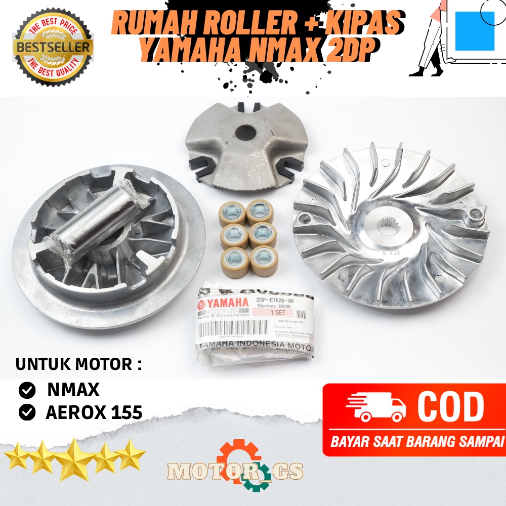 Jual Rumah Roller Assy Plus Kipas Rumah Roller CVT Yamaha NMAX AEROX