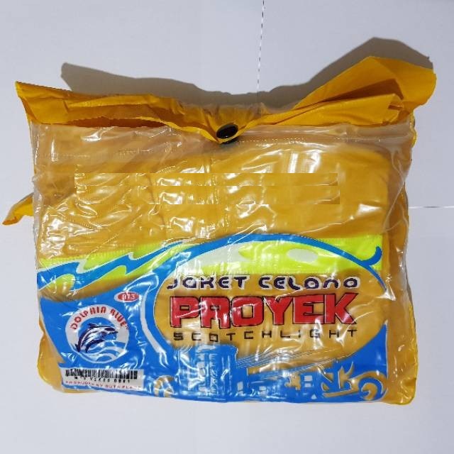 Jual Jas Hujan Setelan Proyek Kuning Merk Dolphin Shopee Indonesia