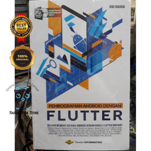 Jual BUKU PEMROGRAMAN ANDROID DENGAN FLUTTER Plus CD | Shopee Indonesia