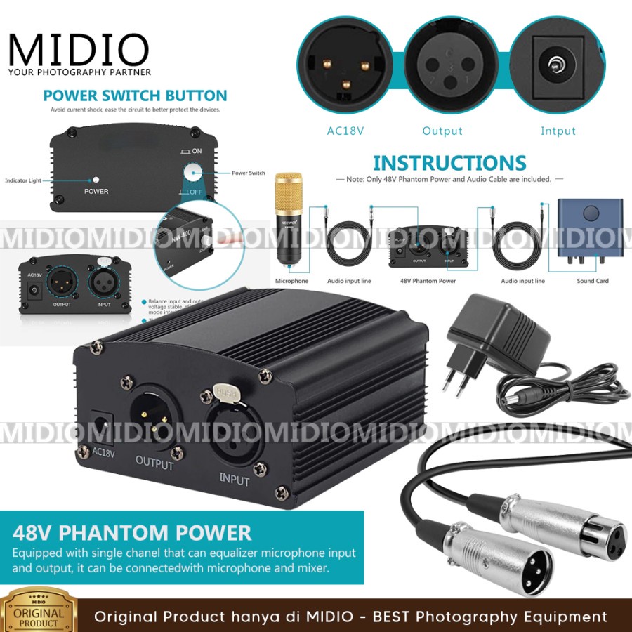 48v Phantom Power 48V USB Phantom Power Supply Microphone Cable For Condenser  Microphone Studio Re Microphone Phantom Power Supplies, image size:900x900