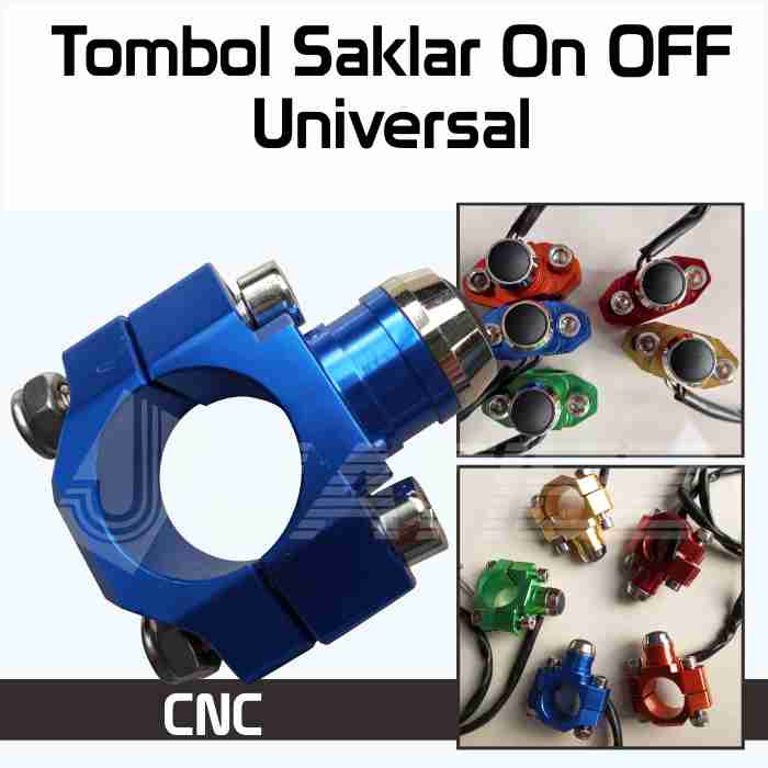 Jual Tombol Saklar On Off Sepedamotor CNC Universal | Shopee Indonesia