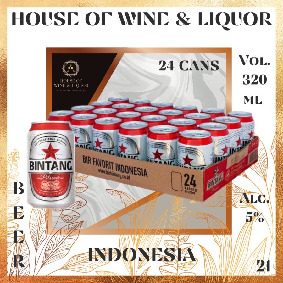 Jual Bintang Can ( Beer ) 320 ML X 24 Kaleng | Shopee Indonesia