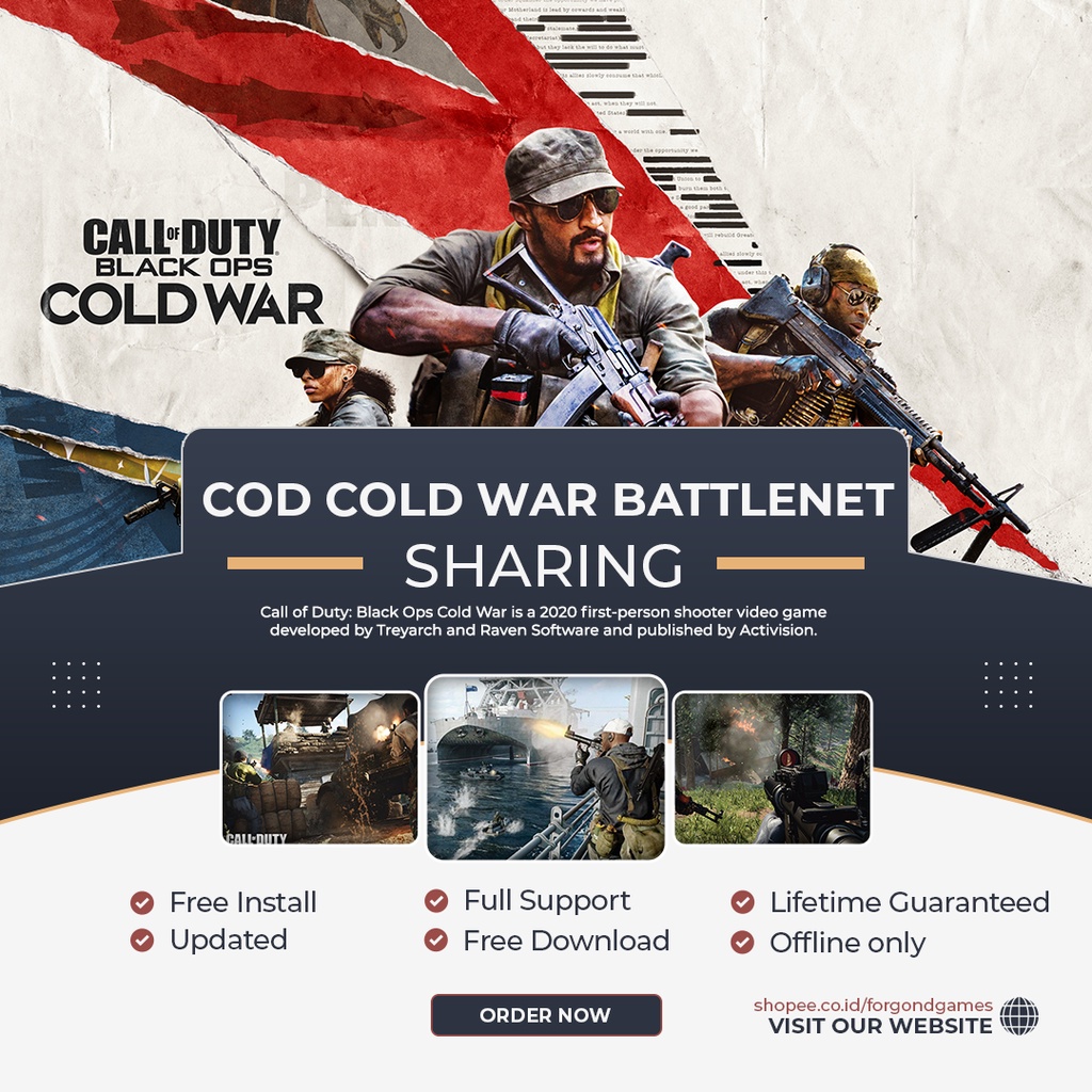 Jual CALL OF DUTY BLACK OPS COLD WAR PC GAME ORIGINAL | Shopee Indonesia