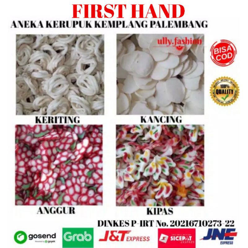 Jual [cod] Aneka Kerupuk Kemplang Mentah Ikan Tenggiri Kemasan Re Pack