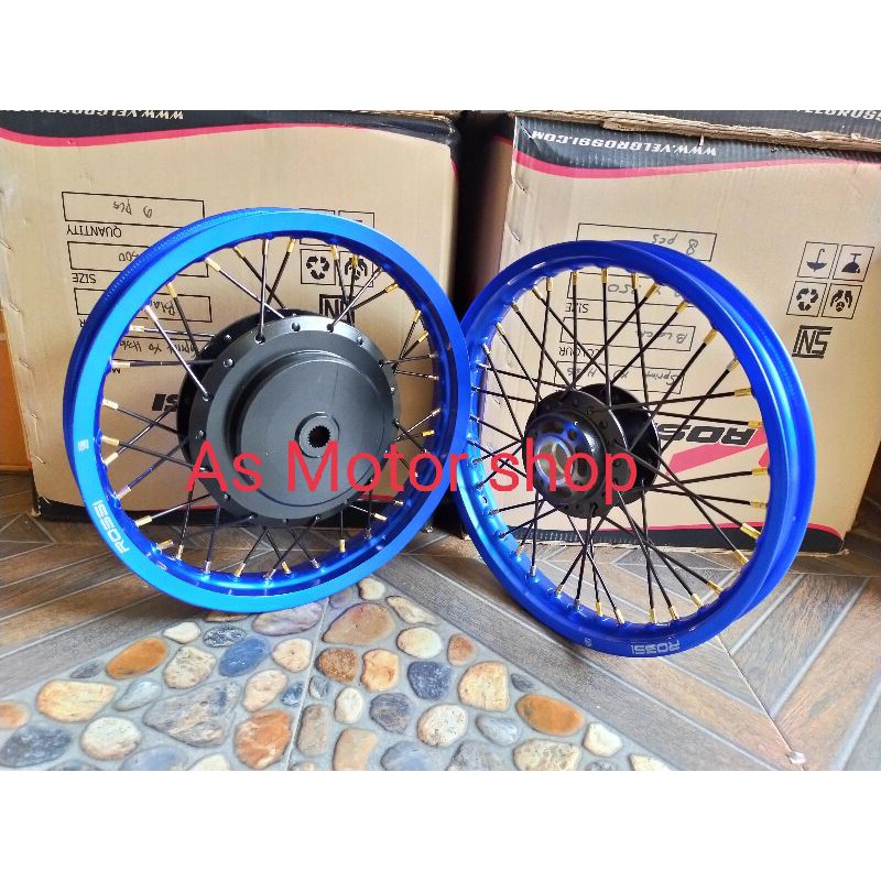 Jual Sepaket Velg Set Rossi Ring Tromol Set Jari Suzuki New