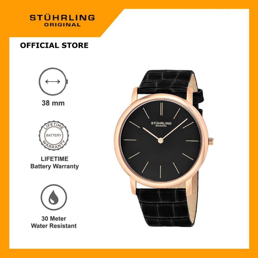 Jual Jam Tangan Pria Swiss Quartz Analog Stuhrling Ascot 601