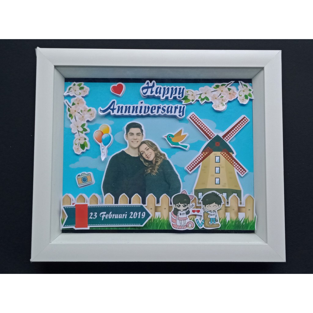 Jual Scrapframe Pop Up 3d Foto Anniversary ulangtahun wedding | Shopee