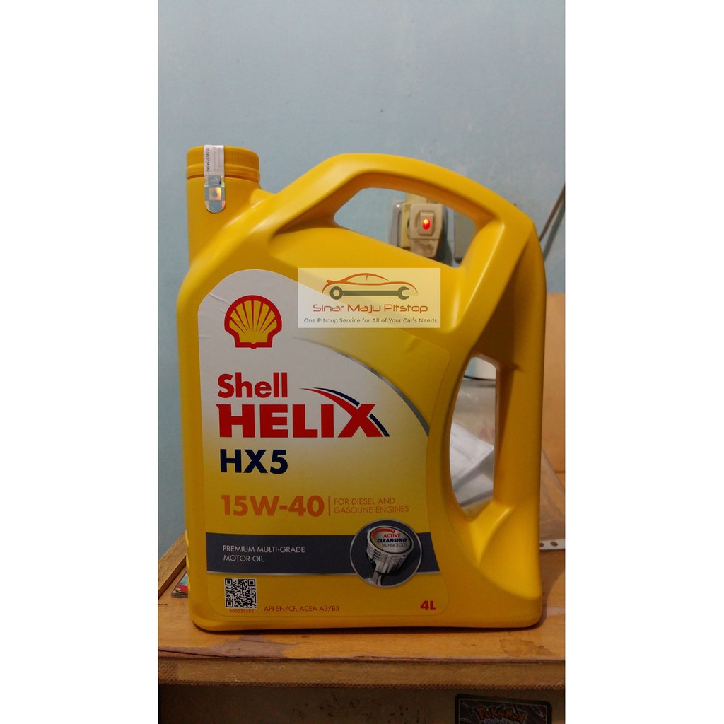 Jual Shell Helix Hx5 15w 40 Api Sn 4 Liter Pelumas Oli Mesin Mobil