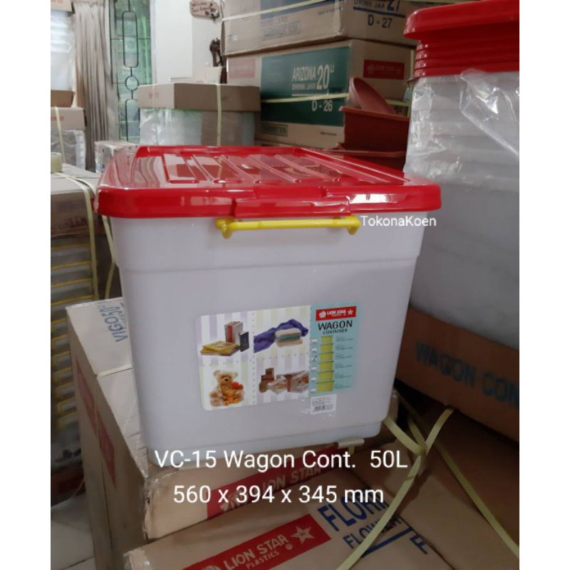 Jual Box plastik Wagon Container VC-15 50L | Shopee Indonesia