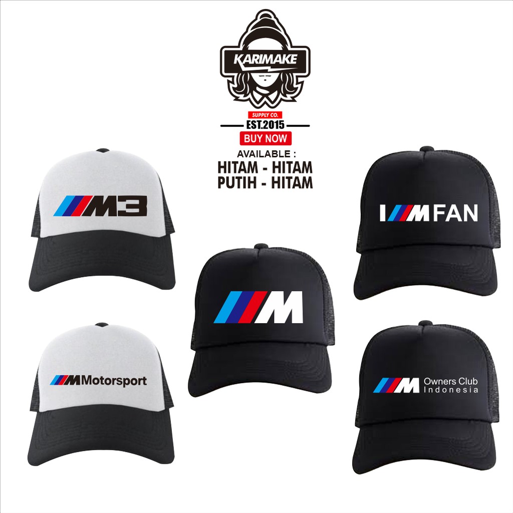 Jual KARIMAKE Topi Trucker BMW M Topi Jaring | Shopee Indonesia