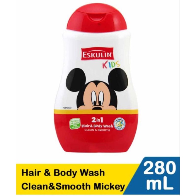 Jual Eskulin Hair And Body Wash Mickey 280ml | Shopee Indonesia