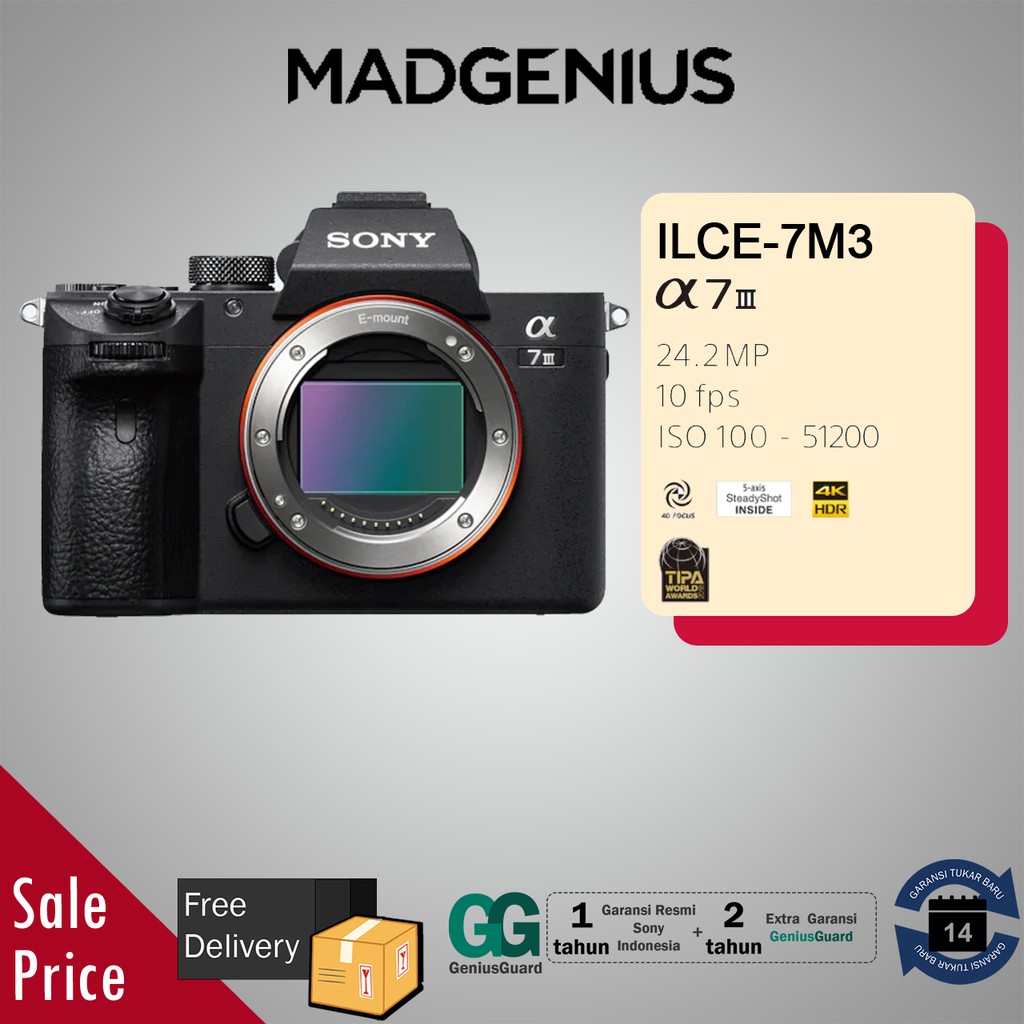 Jual SONY Original Kamera Sony Alpha a7III / a7 mark III / a7M3 / ILCE ...
