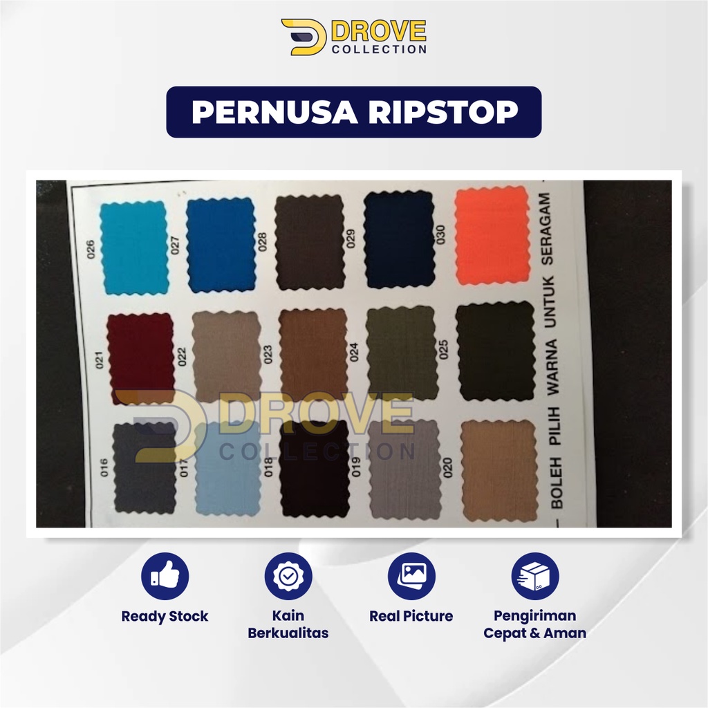 Jual Kain Drill Ripstop Pernusa Bahan Per Roll 50 Yard | Shopee Indonesia