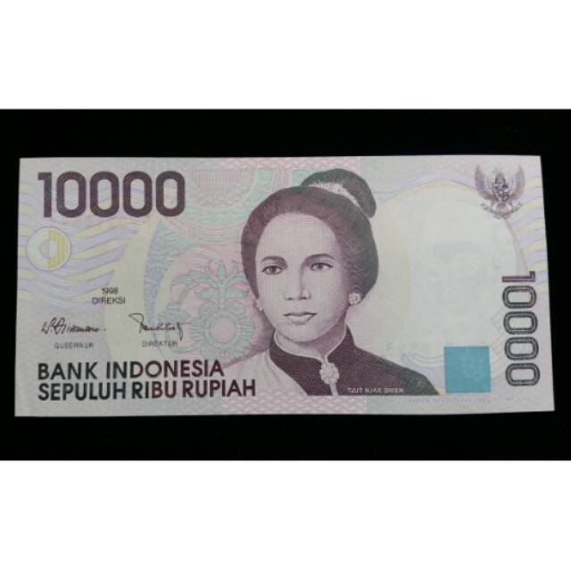 Jual Uang kuno Rp 10000 ( 10 ribu rupiah) 1998 Cut Nyak Din mahar nikah unik jadul bekasi kertas dan koin | Shopee Indonesia