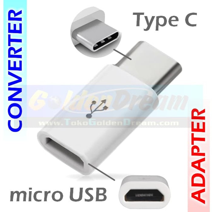 Jual Converter Micro Usb To Type C Adapter Tipe Konektor Konverter