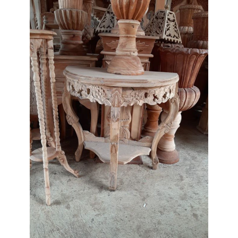 Jual meja anggur / meja konsul / meja konsul ukir / meja tembok / meja ...