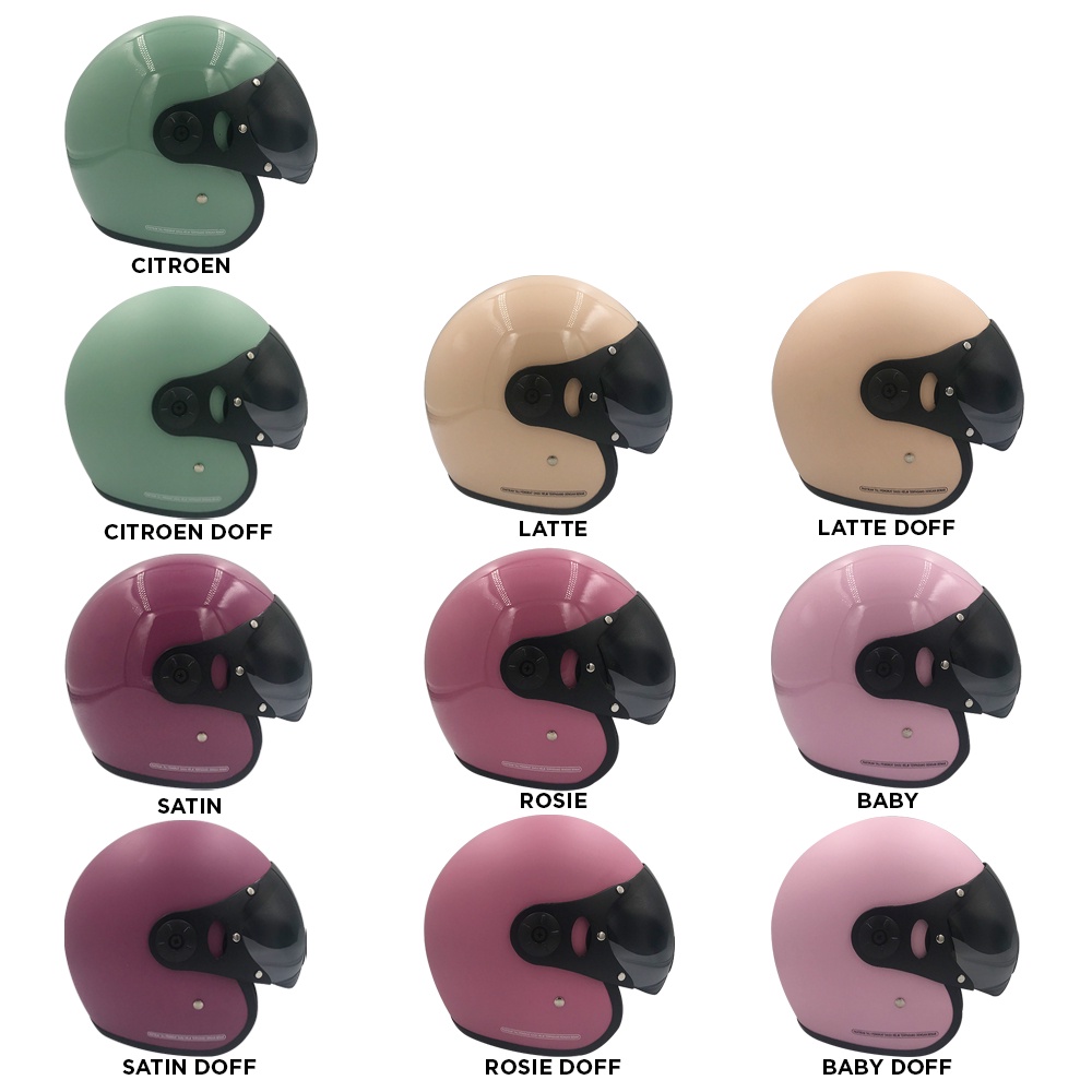 Jual Legacy Helm Helm Bogo Pilot Dewasa Full Leher Warna Terbaru Retro Sni Shopee Indonesia