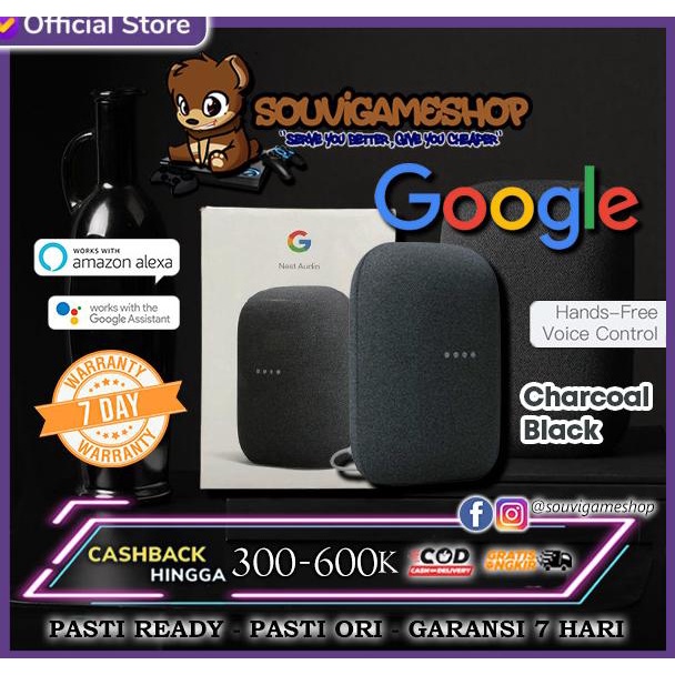 Jual FIRST HAND !! GOOGLE NEST AUDIO ORIGINAL LATEST SMART SPEAKER BNIB ...