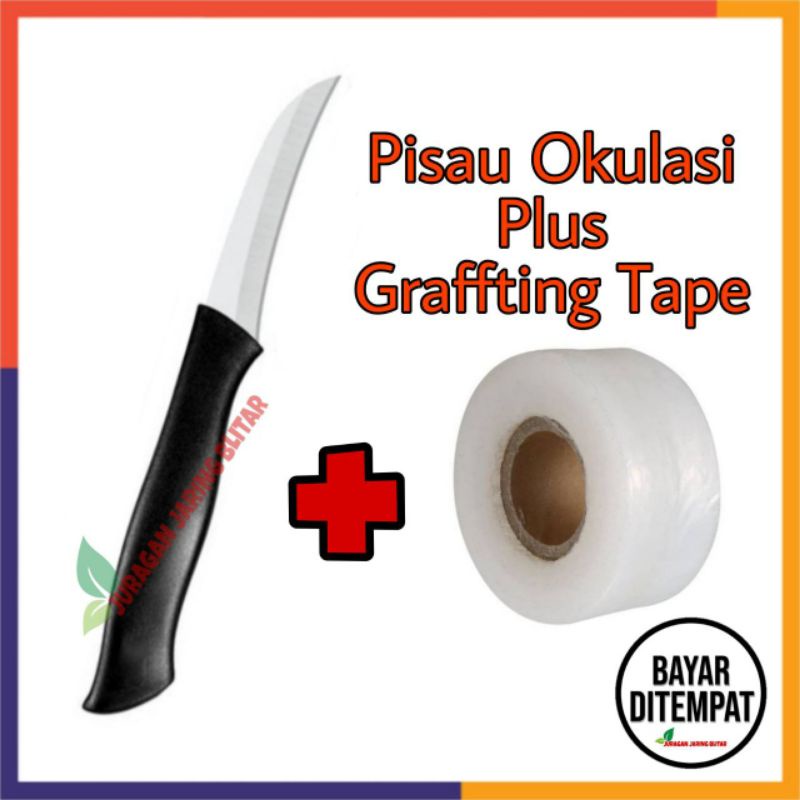 Jual Paket Grafting Tape Pisau Okulasi Lokal Sambung Pucuk Cangkok