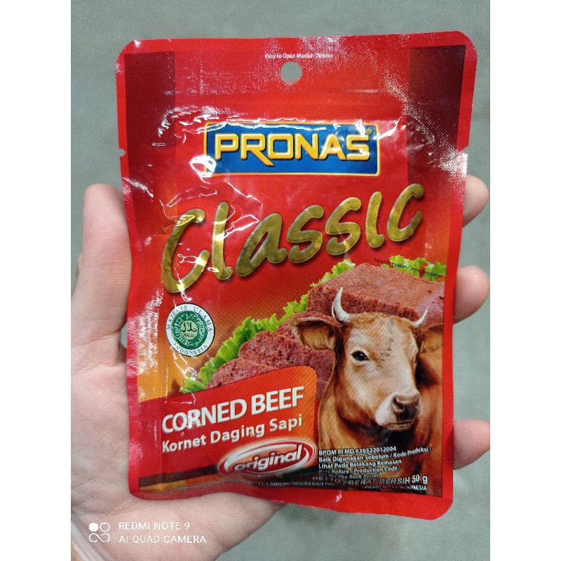 Jual Pronas Corned Beef Sachet Rasa Original/Rasa Pedas/ Rasa Keju 50