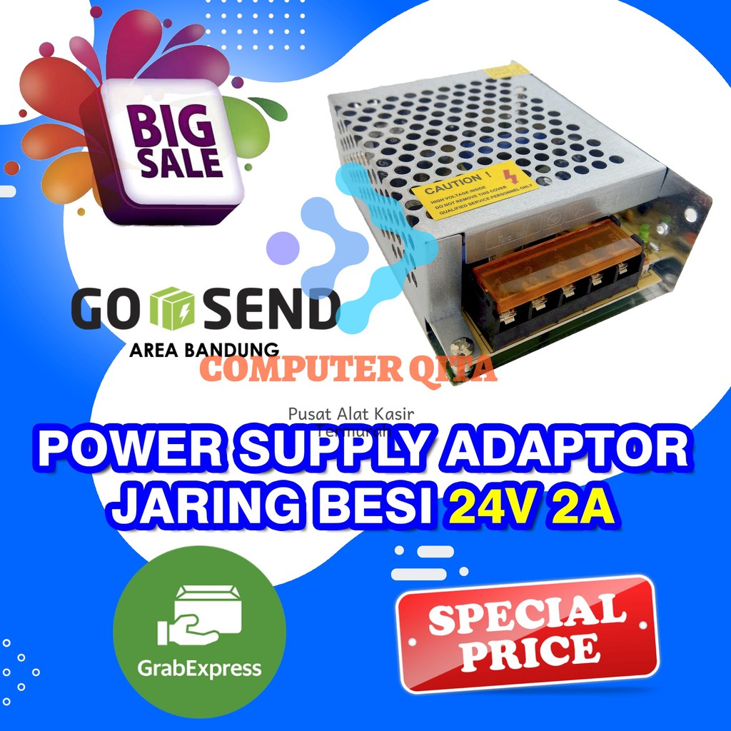 Jual POWER SUPPLY JARINGAN ADAPTOR 24V 2A SWITCHING 2 Ampere 24 Volt DC ...