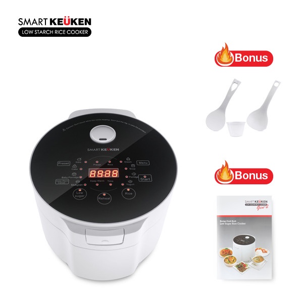 Jual Smart Keuken Gen 2 Low Carbo Rice Cooker Rendah Gula Shopee