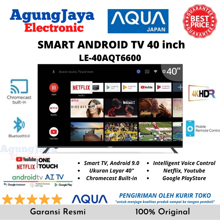 Jual ANDROID SMART TV AQUA 40