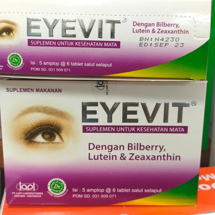 Jual Kesehatan - Eyevit Suplemen Vitamin Kesehatan Fungsi Mata,Box Isi ...