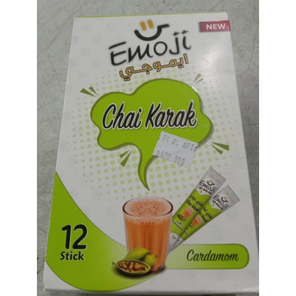 Jual Teh Chai Karak Cardamom Emoji isi 12 Stick Shopee Indonesia