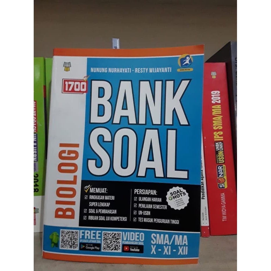 Jual BUKU 1700 PLUS BANK SOAL BIOLOGI SMA/MA KURIKULUM 2013 REVISI ...