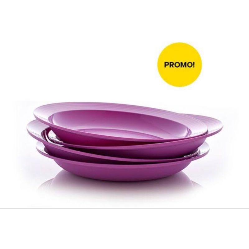 Jual Large deep plate tupperware / blossom plate / piring tupperware ...