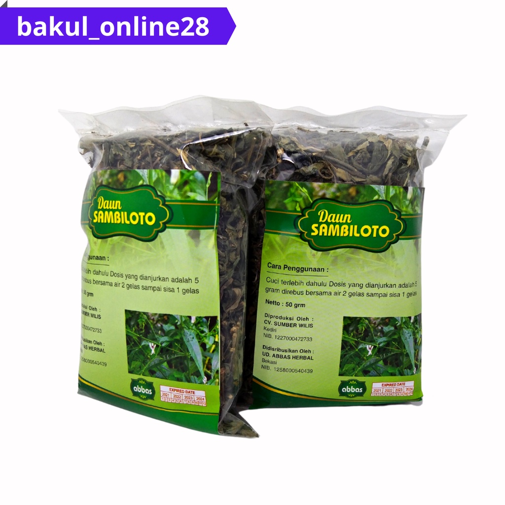 Jual Daun Sambiloto Abbas Obat Herbal Diabetes | Shopee Indonesia