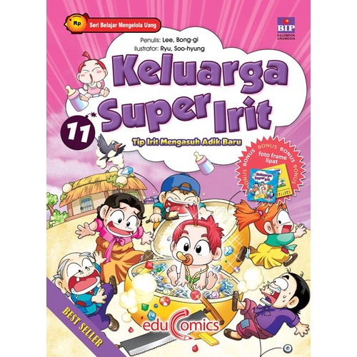 Jual Buku Komik Educomics Keluarga Super Irit 11 Anggota Keluarga