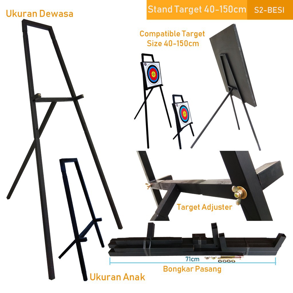 Jual VISION STEEL TARGET STAND Dudukan Target Sasaran Panahan Besi ...
